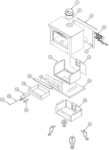 Part Location Diagram of 29216 US Stove Company Ash Pan